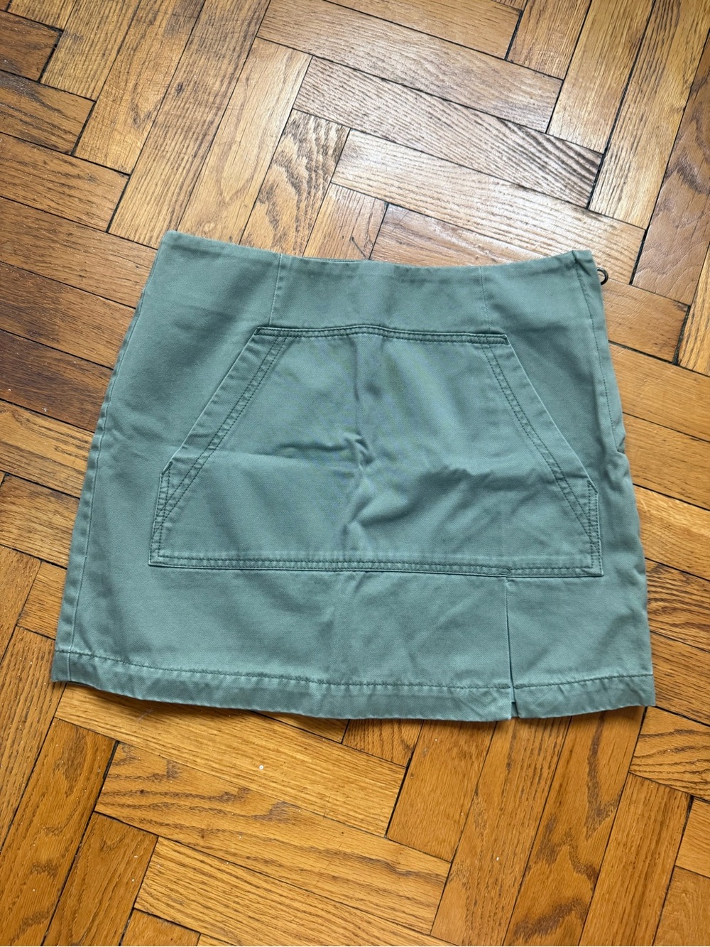 Marc by Marc Jacobs Olive Green Mini Skirt with Lining and Front Pocket